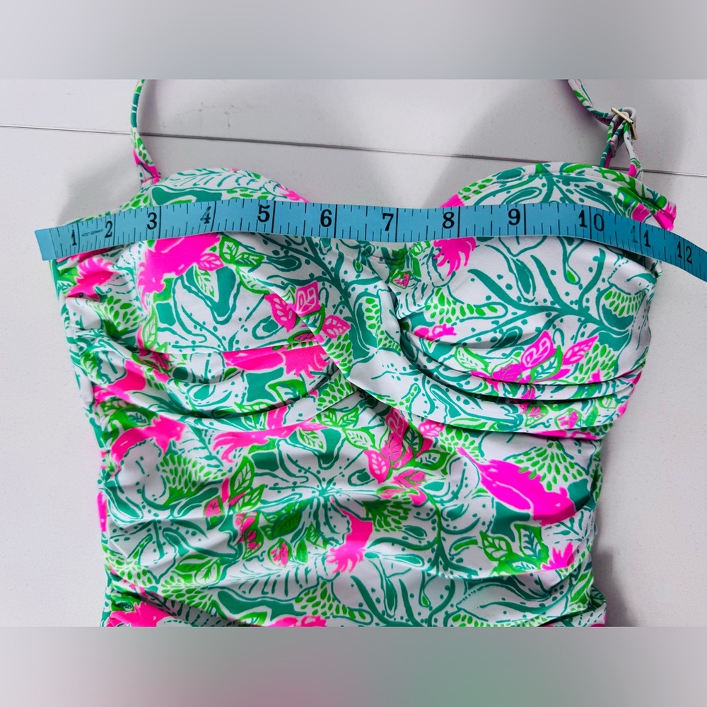 Lilly Pulitzer Flamenco One Piece Botanical Green Just Wing It Swimsuit Women 0 - Picture 7 of 9